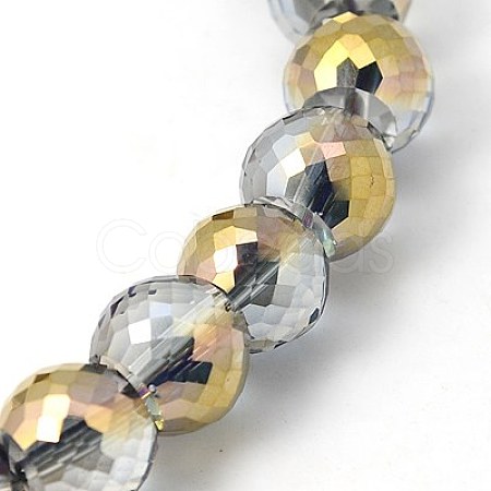 Electorplated Glass Beads EGLA-E003-13-1