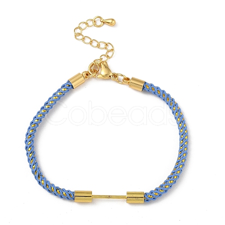 Braided Nylon Cord Bracelet Making MAK-L043-01G-06-1