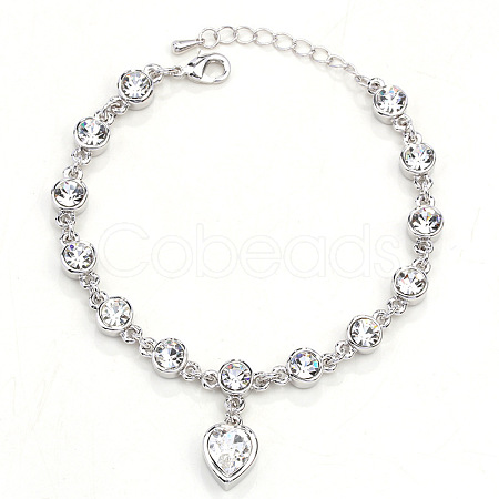 Alloy Rhinestone Charm Bracelets FS-WG1766B-04-1