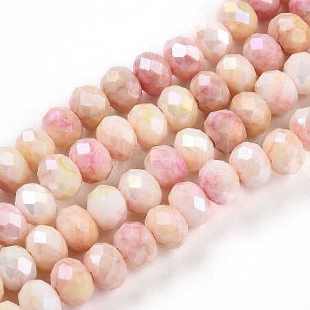 Ombre Effect Dyed Glass Beads Strands GLAA-C023-02-A03-1