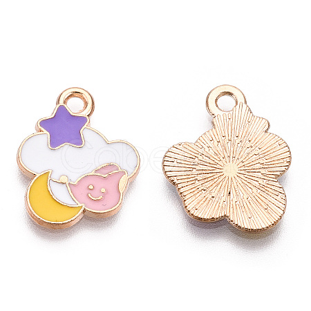 Alloy Enamel Pendants ENAM-T016-26-1