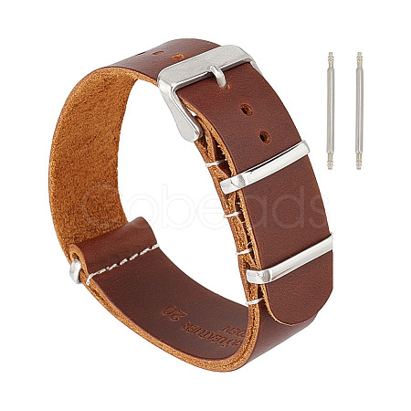 Plain Leather Watch Bands DIY-WH0021-77P-1