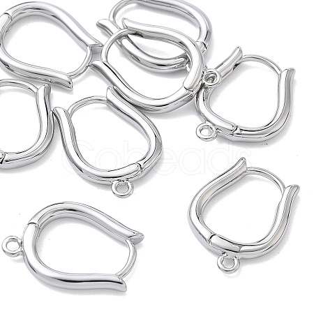 SHEGRACE Brass Hoop Earrings Findings XGR0157P-87P-1
