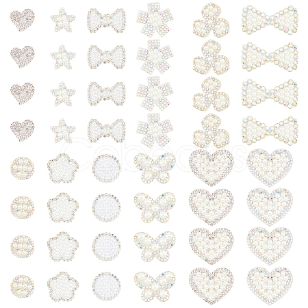 48Pcs 12 Style Non Woven Fabric Ornament Accessories DIY-AR0002-27-1