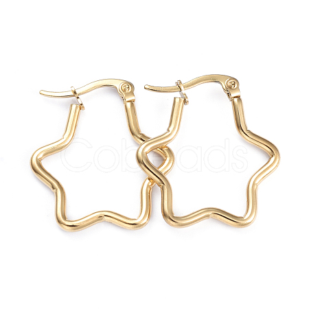 201 Stainless Steel Hoop Earrings EJEW-I245-31E-1