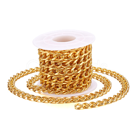 9.84 Feet Brass Faceted Curb Chains CHC-TA0001-31-1
