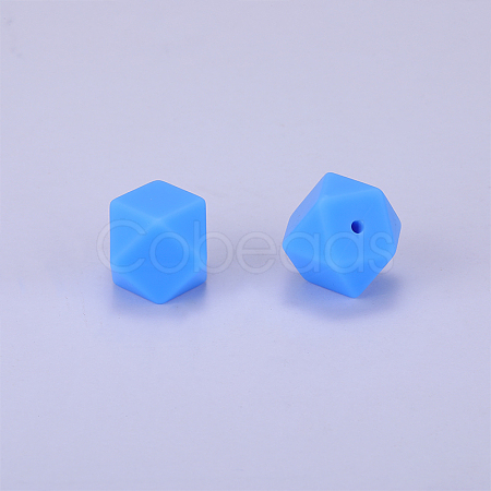Hexagonal Silicone Beads SI-JX0020A-15-1