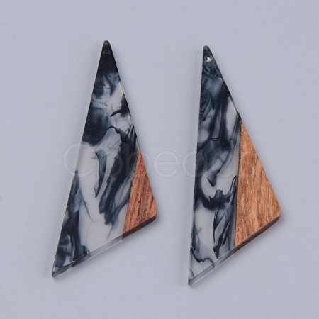 Resin & Walnut Wood Pendants X-RESI-R428-04-1