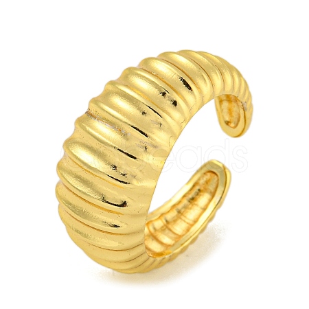 Brass Cuff Rings for Women RJEW-E294-06G-04-1