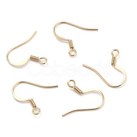 Brass Earring Hooks X-KK-O131-08G-1