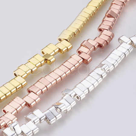 Electroplated Non-magnetic Synthetic Hematite Beads Strands G-E495-11B-1