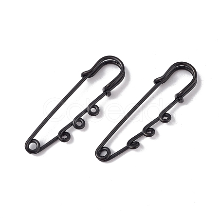 Ion Plating(IP) 304 Stainless Steel Safety Pins Brooch Findings STAS-I673-06EB-1