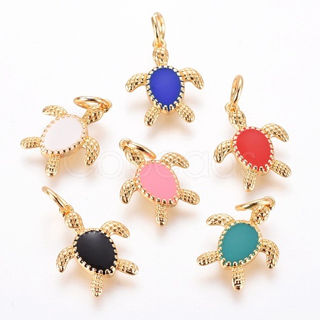 Brass Pendants KK-I652-03G-1