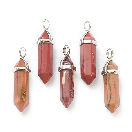 Natural Mookaite Pointed Pendants G-M378-01P-A21-1