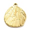 304 Stainless Steel Pendants, Leaf Charm, Real 14K Gold Plated, 18x16x2mm, Hole: 1mm