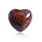 Natural Mahogany Obsidian Healing Stones, Heart Love Stones, Pocket Palm Stones for Reiki Ealancing, Heart, 15x15x10mm