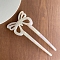 Cellulose Acetate Hair Forks, Hairpin Hair Accessory, Butterfly, Snow, 120mm