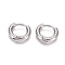 Tarnish Resistant 304 Stainless Steel Huggie Hoop Earrings, with 316 Surgical Stainless Steel Pin, Ring, Stainless Steel Color, 13x2.5mm, 10 Gauge, Pin: 0.9mm