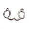 Gunmetal Plated Alloy Letter Pendants, Rack Plating, Cadmium Free & Lead Free, Letter.Q, 12x15x2mm, Hole: 1.5mm