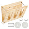 Hay Feeder Rack, Wood Wall-Mountable Hay Manger, for Small Pets Bunny Guinea Pigs, Rectangle