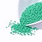 12/0 Grade A Baking Paint Glass Seed Spacer Beads, Medium Turquoise, 2x1.5mm, Hole: 0.7mm, about 2840pcs/50g