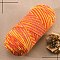 5-Ply Milk Cotton Knitting Acrylic Fiber Yarn, for Weaving, Knitting & Crochet, Segment Dyed, Orange, 2.5mm