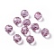 Glass K9 Glass, Imitation Austrian Crystal Beads, Faceted, Round, Old Rose, 8mm, Hole: 1.5mm