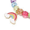 9Pcs 9 Style Acrylic Round Beaded Stretch Bracelets Set BJEW-JB08898-5
