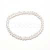 Faceted Glass Rondelle Beads Stretch Bracelet for Kid BJEW-JB06807-14-1
