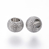 Non-Tarnish 304 Stainless Steel Textured Spacer Beads LS-X-STAS-P108-04P-2