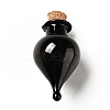 Teardrop Glass Cork Bottles Ornament AJEW-A039-01I-1