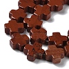 Natural Red Jasper Beads Strands G-M418-B07-01-4