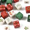 20Pcs Christmas Printed Opaque Acrylic Beads OACR-FS0002-53B-2