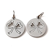 Non-Tarnish 304 Stainless Steel Charms STAS-D050-07P-02-2