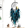 Cat Woven Net/Web with Feather Pendant Decoration PW-WGF66F3-04-1