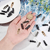 24Pcs 4 Colors Alloy Card Locks FIND-GF0008-49-3