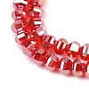 Electroplate Transparent Glass Beads Strands EGLA-B011-08A-AB01-3