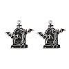 Alloy with Black Enamel Pendants AL-CBA2919-02P-04-1