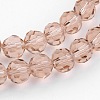 Transparent Glass Bead Strands GLAA-G013-6mm-90-3