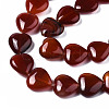 Natural Red Agate Beads Strands X-G-S364-097-3