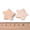Natural Beech Wood Beads WOOD-Q001-05-3