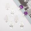 Brass Blank Base Clip-on Earring Cabochon Setting X-KK-M019-03S-6