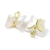 Golden Rack Plating Brass Micro Pave Cubic Zirconia Pendants KK-R161-06G-01-2