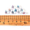 Transparent Spray Painted Glass Charms GLAA-YW0001-12-5