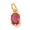 Brass Micro Pave Cubic Zirconia Pendants KK-U050-06G-01-2