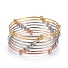 Fashion 201 Stainless Steel Bangle Sets BJEW-L664-023C-M-1-7
