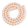 Electroplate Opaque Glass Beads Strands X-GLAA-T032-P6mm-AB09-3