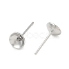 Brass Stud Earring Findings KK-A300-29B-P-2
