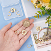 8Pcs 2 Style Rack Plating Brass Micro Pave Cubic Zirconia Pendants KK-BC0011-96-3