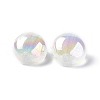 UV Plating Luminous Transparent Acrylic Beads OACR-P010-05D-5